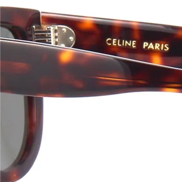 CELINE SHADOW HAVANA CL4001IN 54R POLARIZED SUNGLASSES - Picture 7 of 8